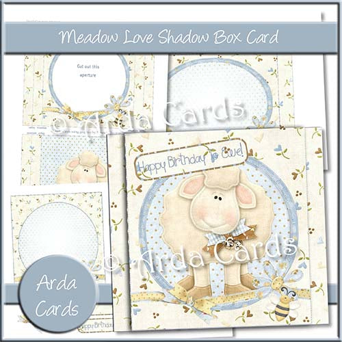 Meadow Love Shadow Box Card