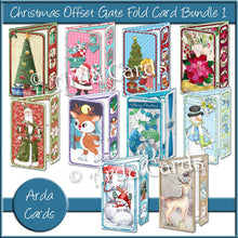 Load image into Gallery viewer, Christmas Offset Gate Fold Card Bundle #1