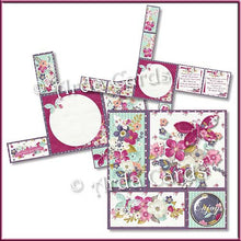 Load image into Gallery viewer, Daily Flowers 4 Fold Flap Card - The Printable Craft Shop - 2