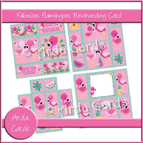 Fabulous Flamingos Neverending Card
