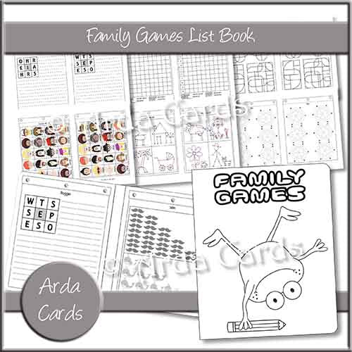Printable Games & Puzzles List Book