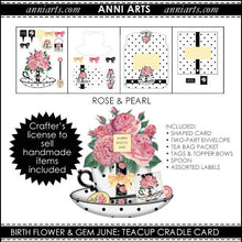 Load image into Gallery viewer, June Birth Flower &amp; Gem Printables Combo Bundle