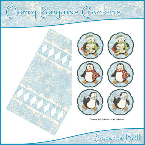 Merry Penguins Crackers - The Printable Craft Shop