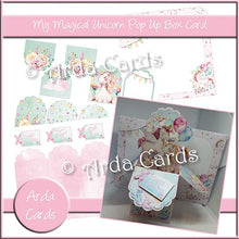Load image into Gallery viewer, My Magical Unicorn Pop Up Box Card