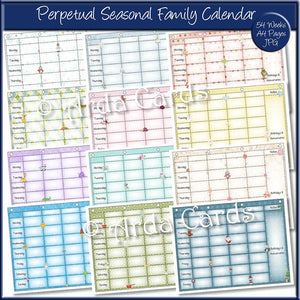 Perpetual Seasonal Family Calendar