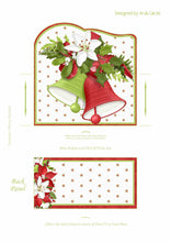 Load image into Gallery viewer, Christmas Bells Printable Easel Card with Drawer