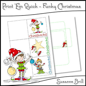 Print 'Em Quick - Funky Christmas - The Printable Craft Shop
