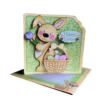 Load image into Gallery viewer, Easter Bunny Printable Scalloped Corner Card - The Printable Craft Shop