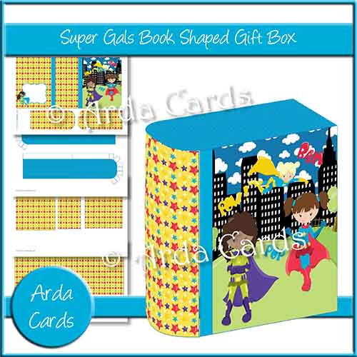 Super Gals Book Shaped Gift Box