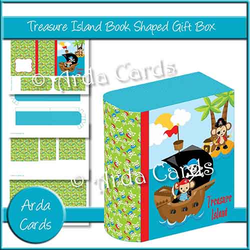 Treasure Island Book Shaped Gift Box