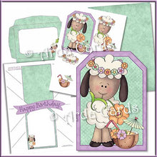 Load image into Gallery viewer, Tropical Sheep Printable Pop Out Banner Card - The Printable Craft Shop