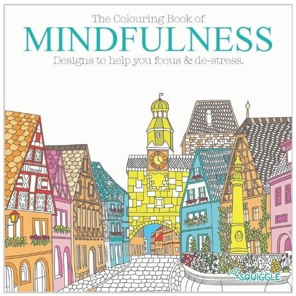 mindful colouring book de-stress focus