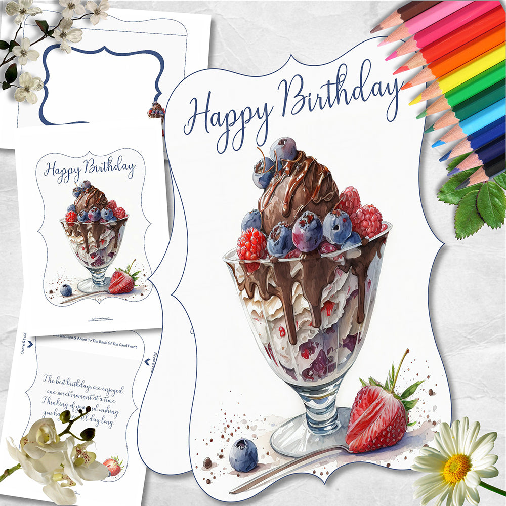 Blueberry Sundae Bracket Card