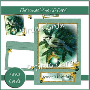 Christmas Pine C6 Card