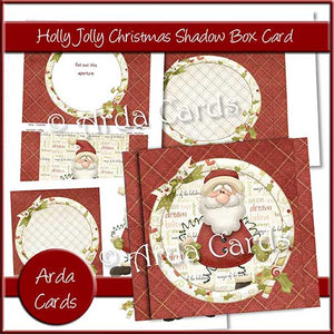 Holly Jolly Christmas Shadow Box Card