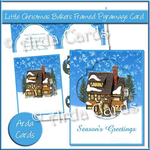 Little Christmas Bakers Framed Pyramage Card