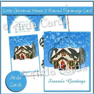 Little Christmas Houses Framed Pyramage Card Bundle