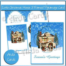 Load image into Gallery viewer, Little Christmas Houses Framed Pyramage Card Bundle
