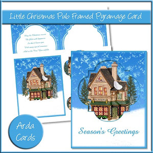 Little Christmas Houses Framed Pyramage Card Bundle