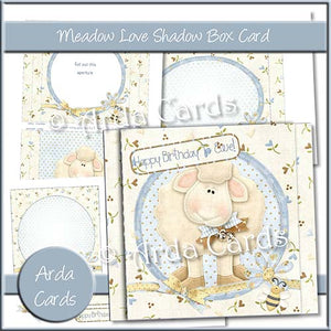 Meadow Love Shadow Box Card