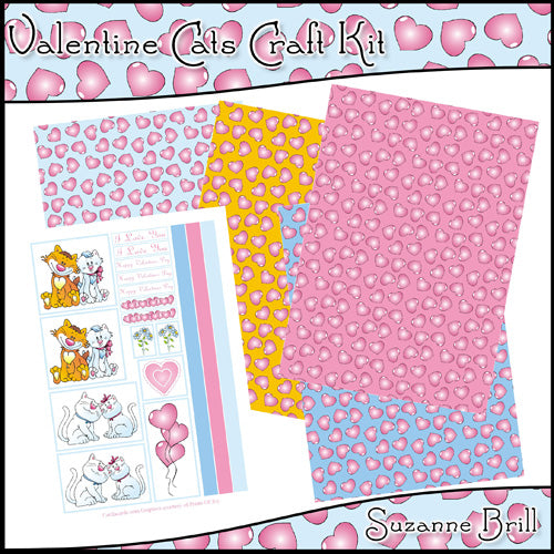 Valentine Cats Craft Kit