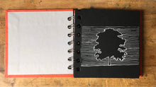 Load image into Gallery viewer, Tigerlilly Orange 4x4 Sketchbook - BLACK Pages - 150gsm Cartridge Paper