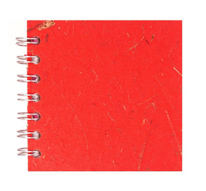 Ruby Red 4x4 Sketchbook - WHITE Pages - 150gsm Cartridge Paper