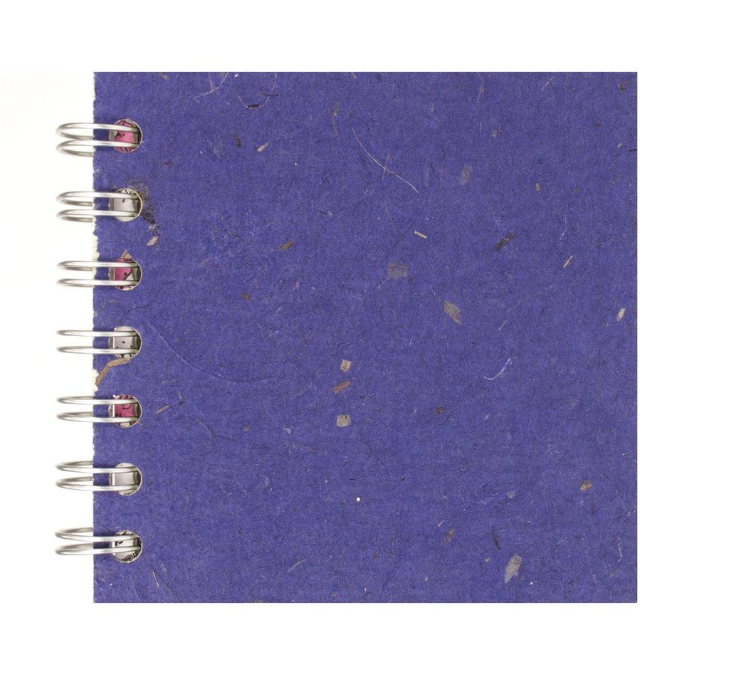 Sapphire Blue 4x4 Sketchbook - WHITE Pages - 150gsm Cartridge Paper