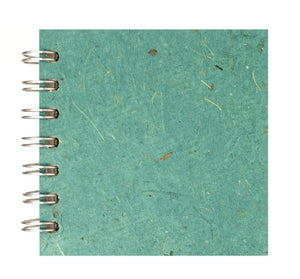 Turquoise 4x4 Sketchbook - WHITE Pages - 150gsm Cartridge Paper