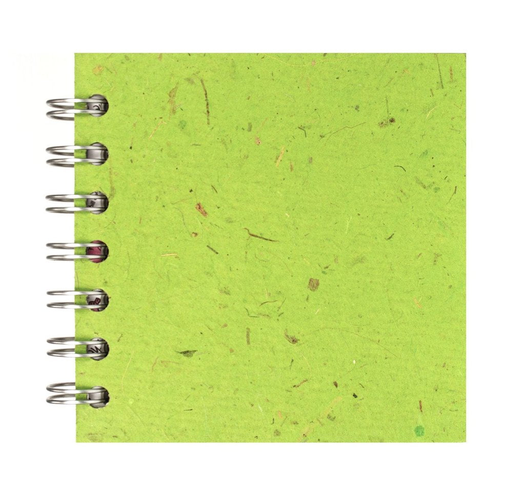 Emerald Green 4x4 Sketchbook - WHITE Pages - 150gsm Cartridge Paper