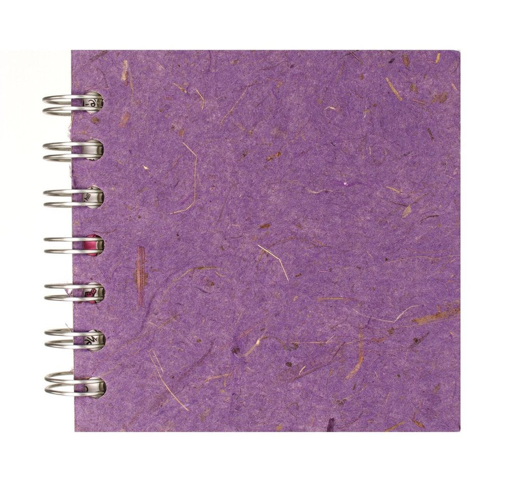 Amethyst Purple 4x4 Sketchbook - WHITE Pages - 150gsm Cartridge Paper