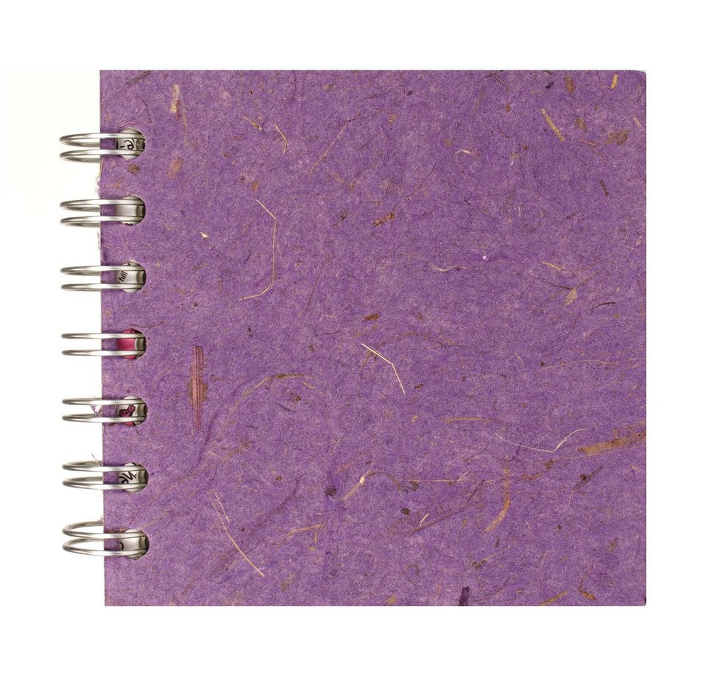 Amethyst Purple 4x4 Sketchbook - BLACK Pages - 150gsm Cartridge Paper