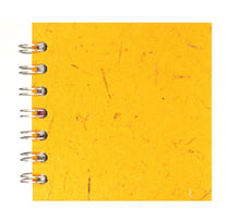 Load image into Gallery viewer, Yellow 4x4 Sketchbook - BLACK Pages - 150gsm Cartridge Paper