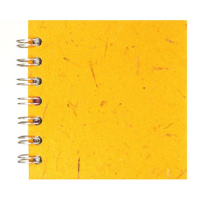 Yellow 4x4 Sketchbook - BLACK Pages - 150gsm Cartridge Paper