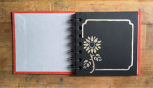 Load image into Gallery viewer, Ruby Red 4x4 Sketchbook - BLACK Pages - 150gsm Cartridge Paper