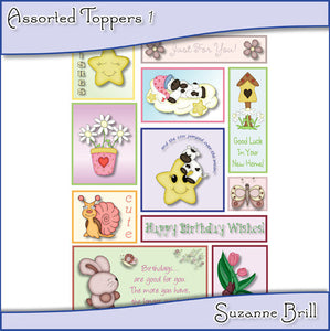 Assorted Toppers - The Printable Craft Shop
