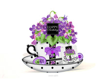 Load image into Gallery viewer, Printable Birth Flower Teacup Card Bundle