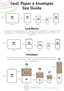 Free Printable Paper, Card and Envelope Sizes Guide
