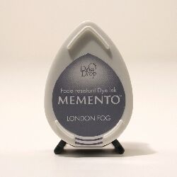 London Fog Grey Dew Drop Memento Ink Pad from Tsukineko