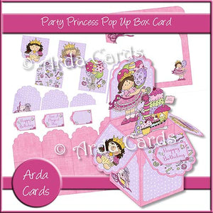 Party Princess Pop Up Box Card