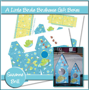 A Little Birdie Birdhouse Gift Boxes - The Printable Craft Shop
