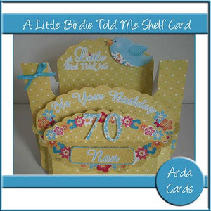 A Little Birdie Told Me Shelf Card - The Printable Craft Shop