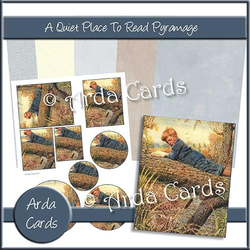 A Quiet Place To Read Pyramage Set - The Printable Craft Shop