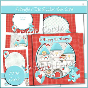 A Knight's Tale Shadow Box Card - The Printable Craft Shop