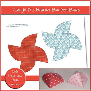 Aarrgh! Me Hearties Bon Bon Boxes - The Printable Craft Shop