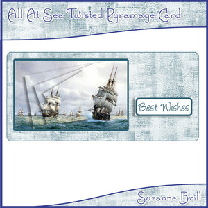 All At Sea Twisted Pyramage Card - The Printable Craft Shop