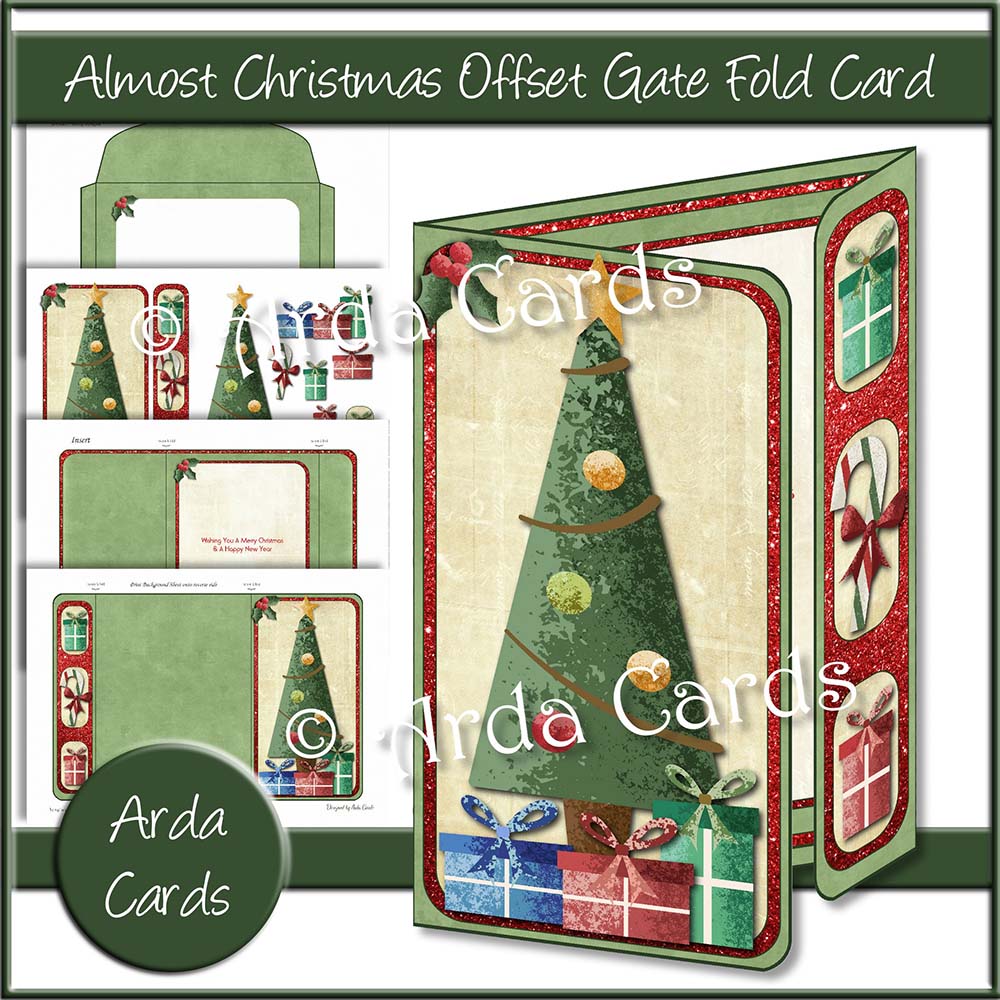 Almost Christmas Offset Gate Fold Card