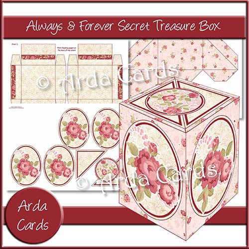Always & Forever Secret Treasure Box - The Printable Craft Shop