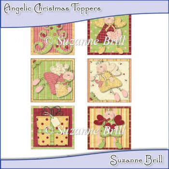 Angelic Christmas Toppers - The Printable Craft Shop