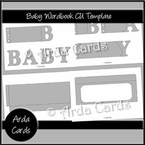 Baby Wordbook CU Template - The Printable Craft Shop